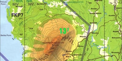 カメルーン山地図