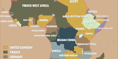 地図の英国のカメルーン